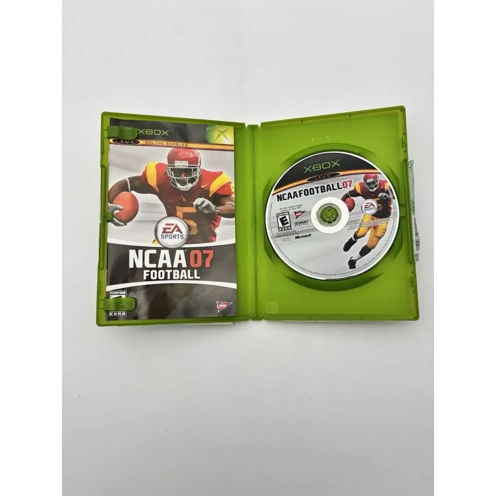 NCAA Football 07 (Microsoft Xbox, 2006) Complete CIB Tested Works VG Condition